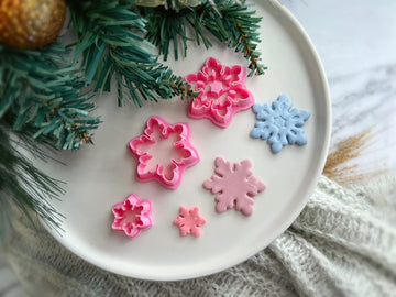 Christmas Shape Collection Snowflakes Polymer Clay Cutter • Fondant Cutter • Cookie Cutter